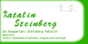 katalin steinberg business card